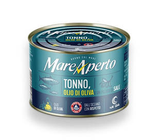 Тунець шматочками Mare Aperto Tonno all Olio di Oliva в оливковій олії 240 г Італія