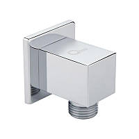 Під'єднання для шланга Qtap Spojecti прямокутне QTCRMB130 Chrome