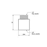 Подовжувач Icma 25х1/2" No19, фото 2