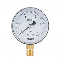 Манометр Icma 1/4" 0-6 барів, нижнє під'єднання No244