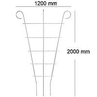 Опора для рослин Шпалера садова Деко 2000*1200 (D13)