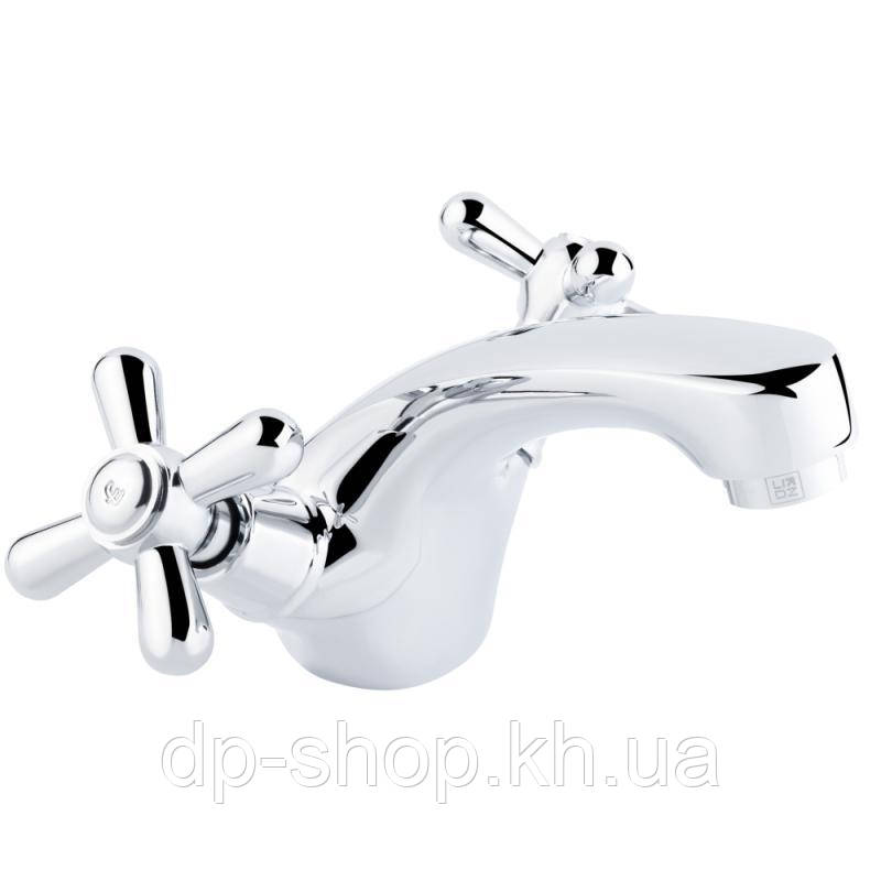 Змішувач для раковини Lidz Dominox 161 двовентильний LDDOM161CRM35532 Chrome, фото 1