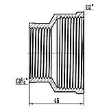 Муфта редукційна Thermo Alliance Forte 2" 1/4 ВВ SF3575032, фото 2