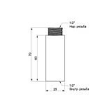 Подовжувач Icma 1/2", 60 мм No19, фото 2
