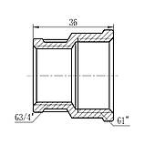 Муфта редукційна Thermo Alliance Forte 1"х3/4" ВВ SF3572520, фото 2