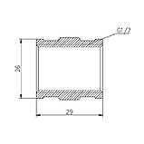 Муфта Thermo Alliance Forte 1/2" ВВ хром SF356H15, фото 2