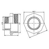 Ніпель редукційний Thermo Alliance Forte 2" 1/4 SF3595032, фото 2
