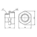 Ніпель редукційний Thermo Alliance Forte 1 1/2х1" SF3594025, фото 2