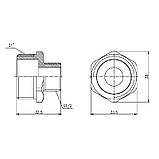 Ніпель редукційний Thermo Alliance Forte 1"х1/2" SF3592515, фото 2