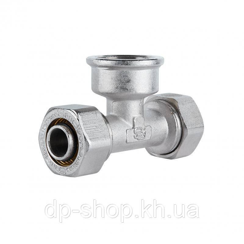 Трійник обтискний SD Plus 20х3/4"х20 ВР SD159W2020, фото 1