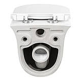 Унітаз підвісний Qtap Virgo безобідковий із сидінням Soft-close QT1833051ERW, фото 3