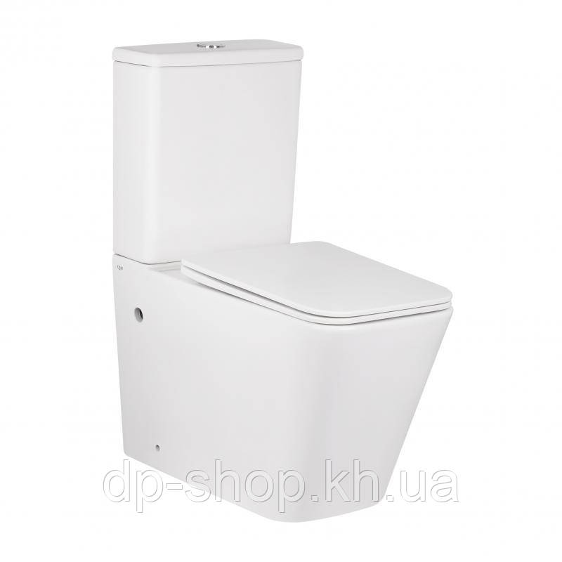 Унітаз-компакт Qtap Tern безобідковий із сидінням Soft-close QT17222093ARW, фото 1