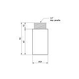 Подовжувач Thermo Alliance Standart 40х1/2" хром SD1301540, фото 2