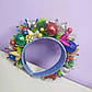 Розкішний 3D новорічний обруч ялинка іграшка новорічний вінок 1 шт, фото 4