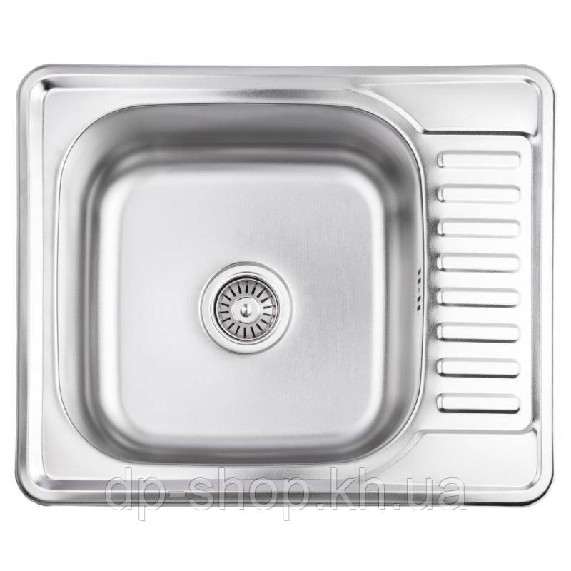 Кухонна мийка Brinex 5848 0,8 мм Micro Decor (BRIN5848MDEC08), фото 1