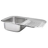 Кухонна мийка Lidz 7549 0,8 мм Micro Decor (LIDZ7549MICDEC), фото 3