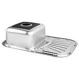 Кухонна мийка Lidz 7549 0,8 мм Micro Decor (LIDZ7549MICDEC), фото 4