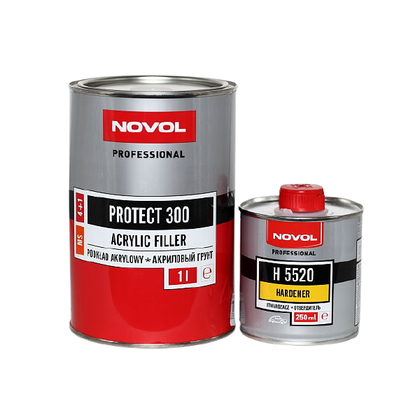 Грунт Акриловый 2К 4+1 PROTECT 300 Серый Novol 1л — в Категории ...