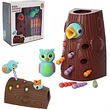 Магнітна гра "Погодуй пташеня" (черв'ячки, дупло) арт. 8803-5