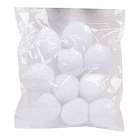 Набір сніжків декоративних (4см 10шт) Novogod'ko