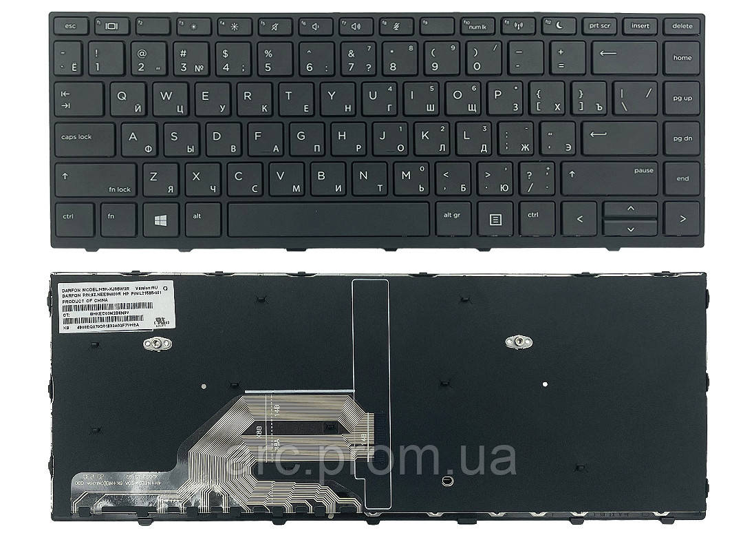 Оригинальная клавиатура HP ProBook 430 G5 440 G5 445 G5 черная тип A1 ...