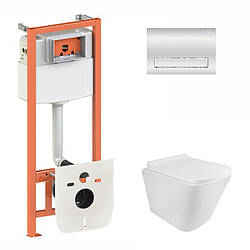 Готове рішення Qtap для ванної кімнати: підвісний унітаз Tern Rimless 490x340x350 + комплект інсталяції Nest 4 в 1 (лінійна