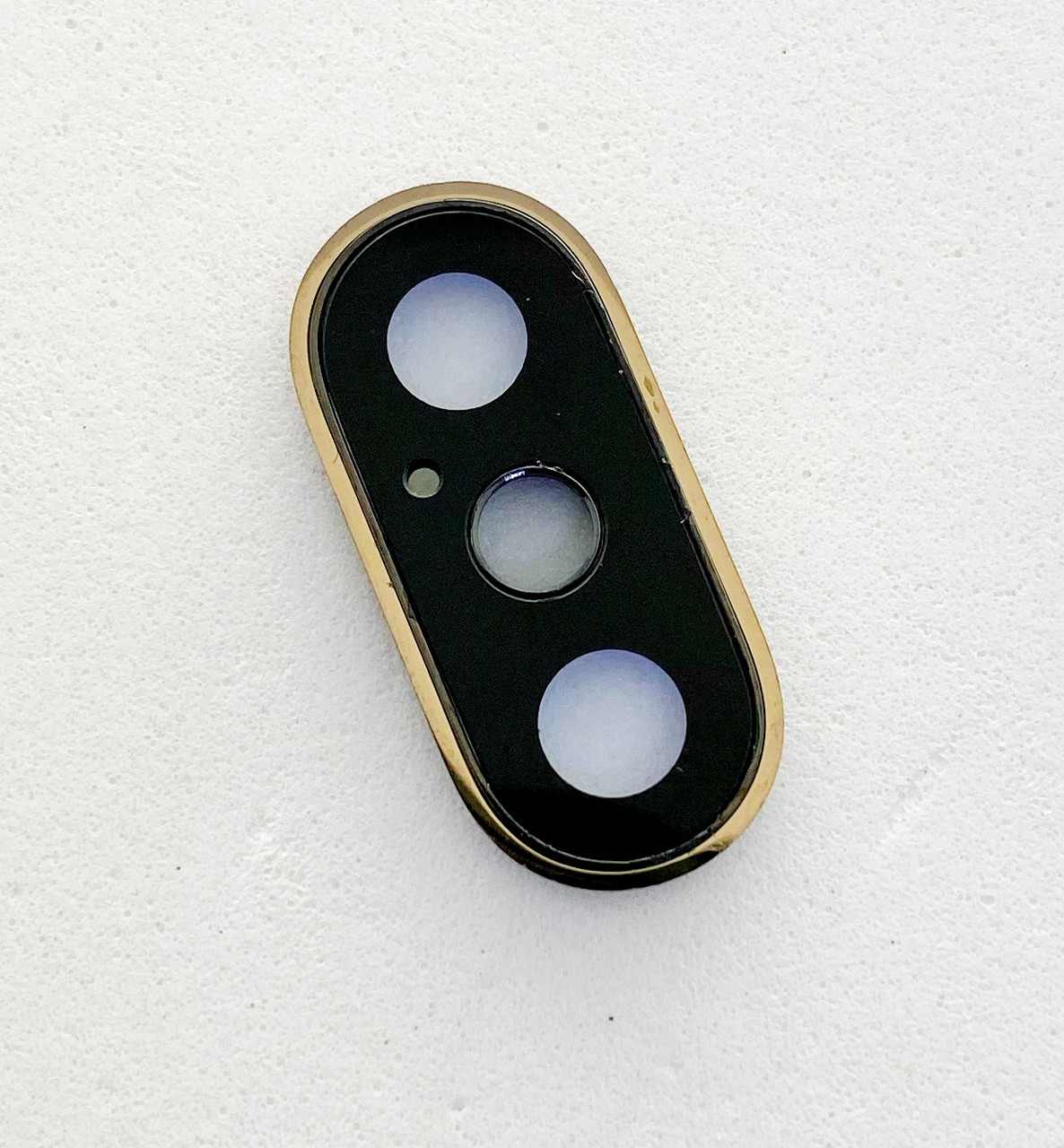 Скло камери для iPhone XS/XS Max, золотисте + кільце