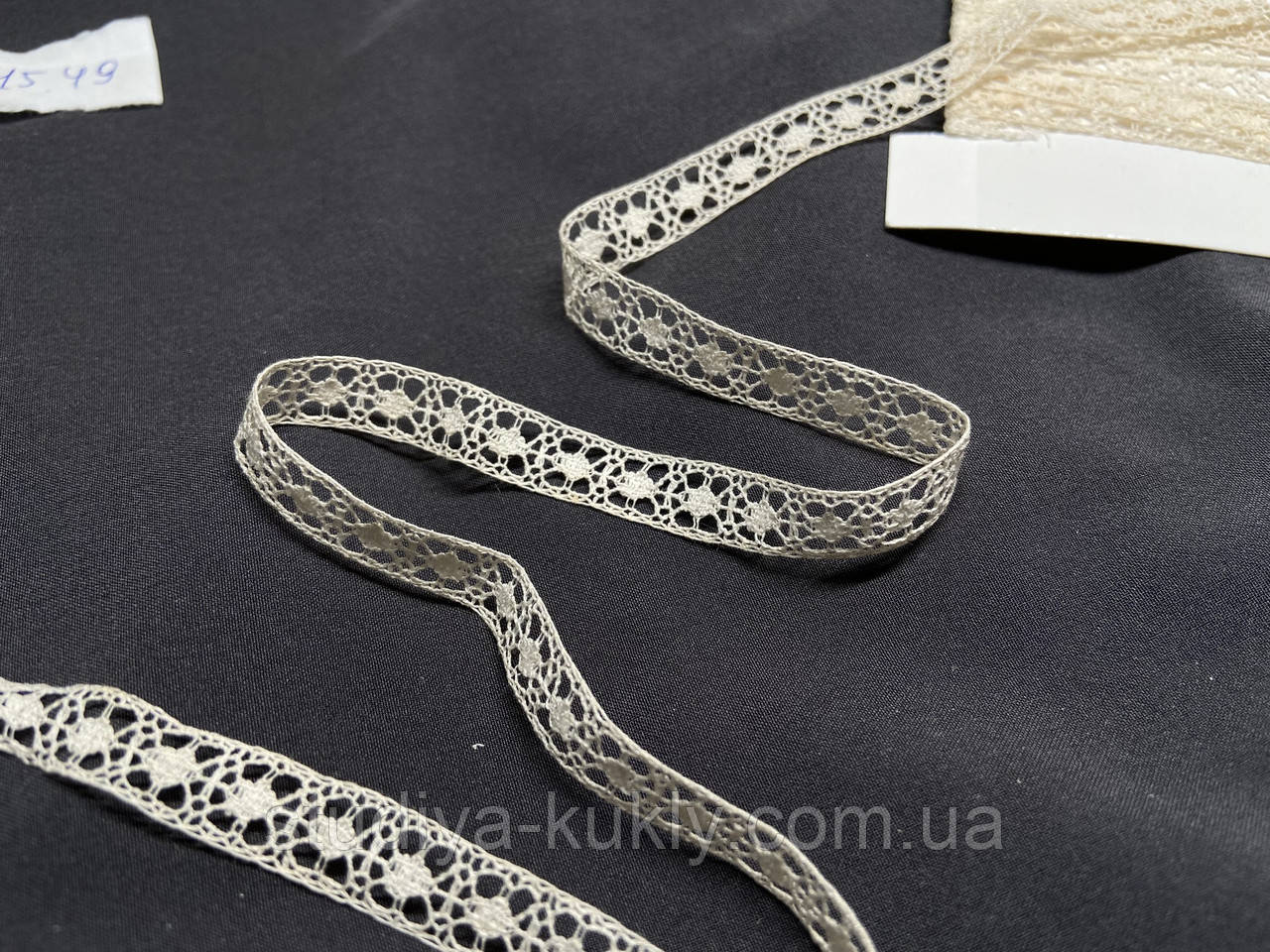 Найтонше антикварне мереживо, Франція, ширина 8 мм 1850 - 1910 рр. №15.49