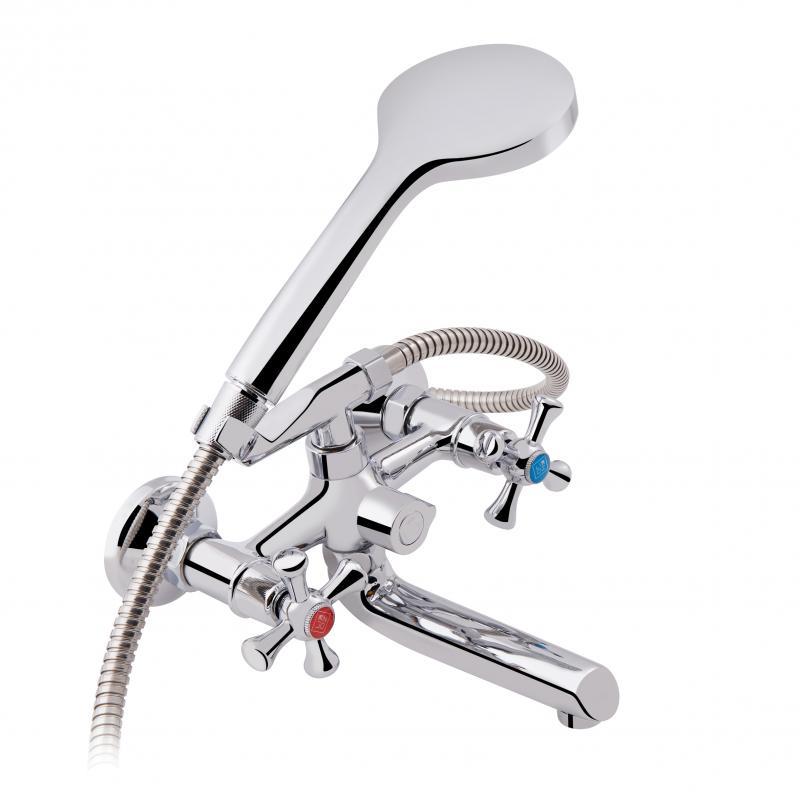 Змішувач для ванни з коротким виливом буксовий Lidz (CRM) 75 21 142 Хром, фото 1