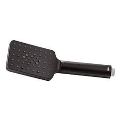 Лійка для ручного душу 3 режими прямокутна 120х80 мм Rucni QTRUCA121N3KBB Black Matt Qtap Чорний матовий