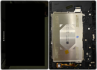 Дисплей модуль тачскрин Lenovo Tab 2 A10-70F 10.1/A10-70L черный в рамке