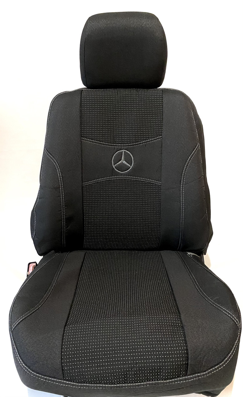 Авточохли Мерседес Спринтер III 1+2 2018- Mercedes Sprinter W906 Nika модельний комплект на передні сидіння, фото 1
