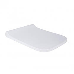 Сидіння квадратне для унітазу Tern з мікроліфтом Slim Duroplast, Quick relase 430x342x65 мм White Qtap Білий