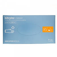 Нитриловые перчатки Nitrylex Classic XS размер 100шт