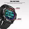 Розумний годинник Смарт-годинник FD68 із сенсорним екраном і пульсометром водонепроникні хакі, фото 4