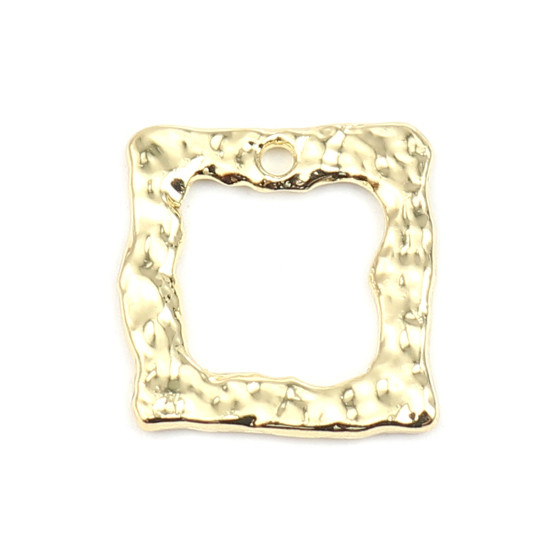 Підвіска Finding Кулон квадрат Золотистий 18 mm x 18 mm, фото 1