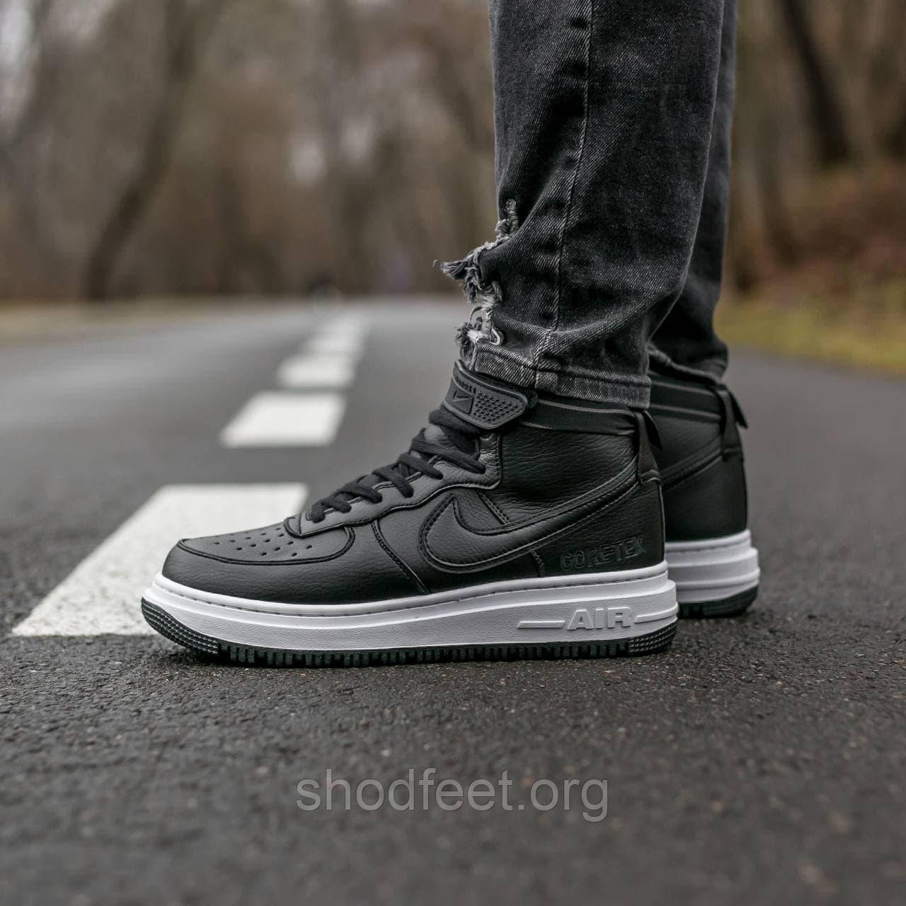 Демісезонні кросівки Nike Air Force Mid Gore-Tex Black White