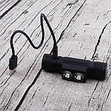 Налобний ліхтар BORUiT D25 + АККУМУЛЯТОР з ХОЛОДНИМ СВІТЛОМ (6000k, XM-L2*2 led, USB-C, 18650), фото 5