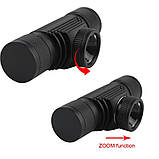 Налобний ліхтар BORUiT D20 із зумом + АКУМУЛЯТОР (6000k, XPG led, USB Type-C, 18650, ЗУМ), фото 5