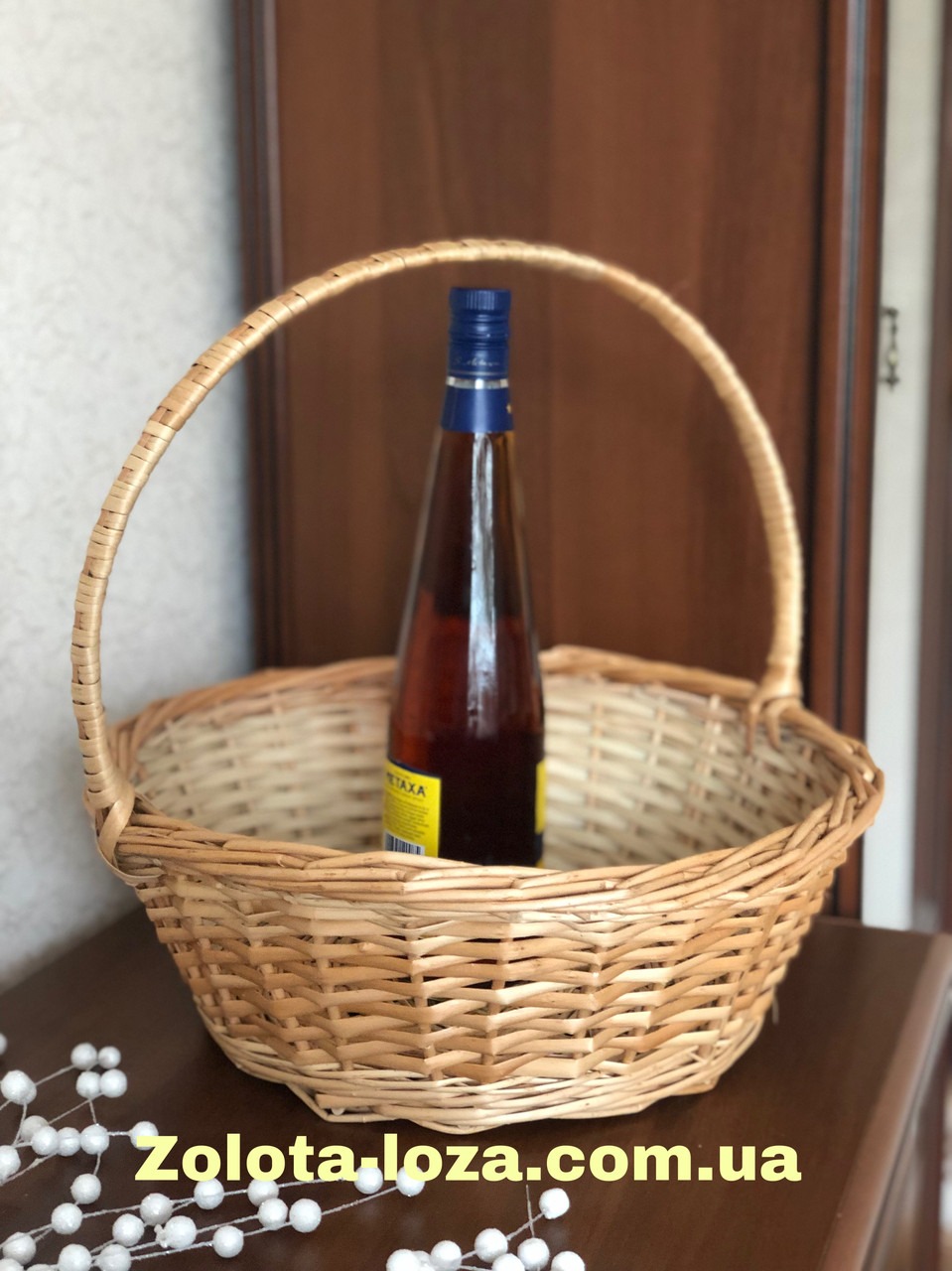 Корзина плетена подарункова Арт:3091