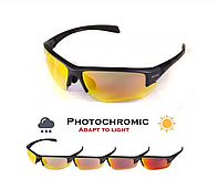 Окуляри Global Vision Hercules-7 Photo (Anti-Fog)(G-Tech™ red) фотохромні дзеркальні червоні