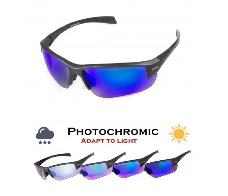 Окуляри Global Vision Hercules-7 Photo. (Anti-Fog) (G-Tech™ blue) фотохромні дзеркальні сині