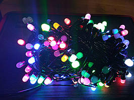 Гірлянда світлодіодна 200 Led (multicolor) матова кулька, 10 м.