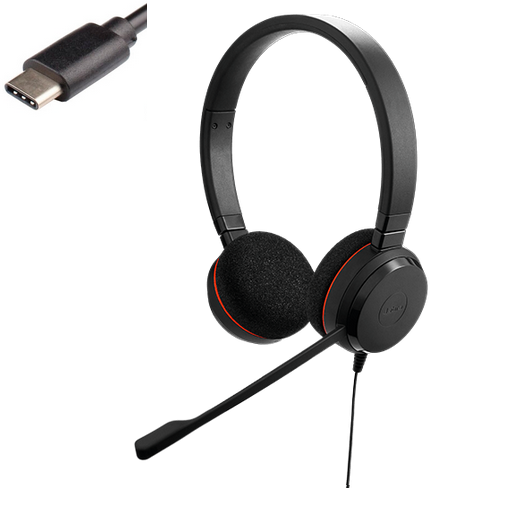 Гарнітура для кол-центру Jabra EVOLVE 20 UC Stereo USB-C