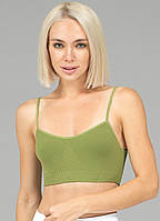 Tоп бесшовный Giulia Brassiere Olive Branch S/M Оливковый