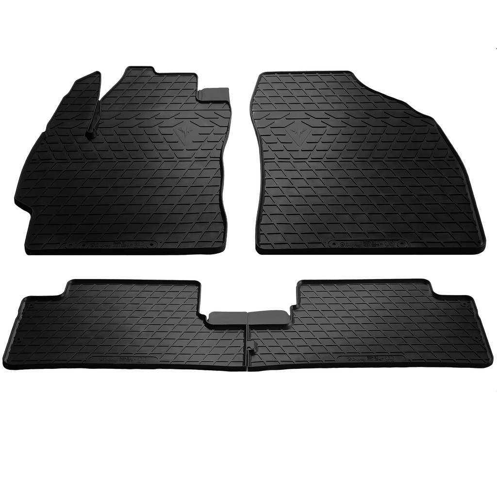 Гумові килимки (4 шт, Stingray Premium) для Toyota Auris 2007-2012 рр, фото 1