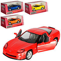 Машинка мет. KINSMART KT5320W (1:36) CHEVROLET Corvette Z06 2007