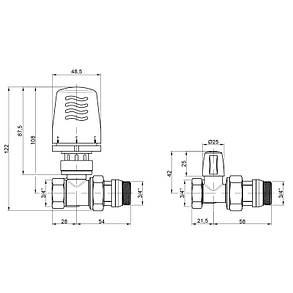 Термокомплект Icma 3/4" з антипротіканням прямий №KIT_1100+775-940+815-940, фото 2