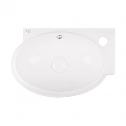 Раковина Qtap Leo з донним клапаном QT11115011RW, фото 2