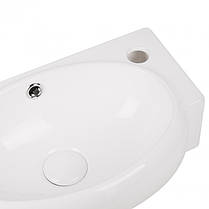 Раковина Qtap Leo з донним клапаном QT11115011RW, фото 3